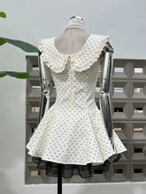 BXOXO Summer Elegant Young Girls Dress Polka Dot Bow Design Mini Club Dresses Appropriate Chic Sexy Party Outfits 2025 New Arrival